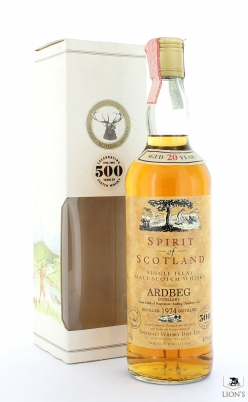 Ardbeg 1974 Spirit of Scotland 674 bottles Celebrating 500 years of Scotch Whisky