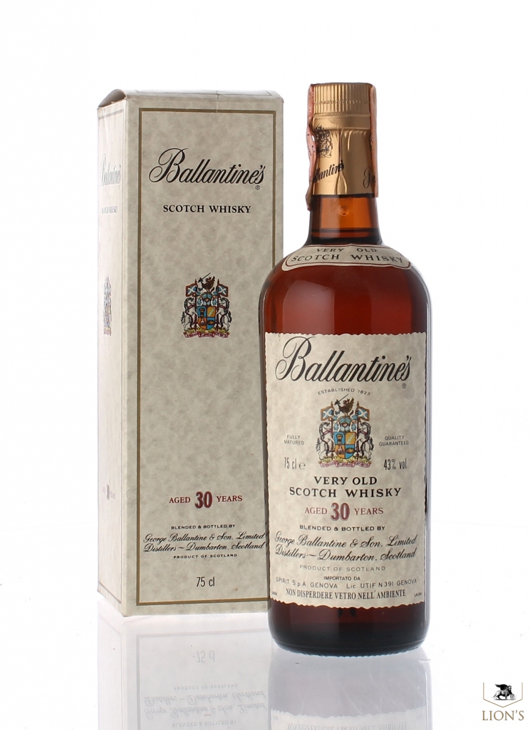 Ballantine's 30 years old one of the best types of Scotch Whisky