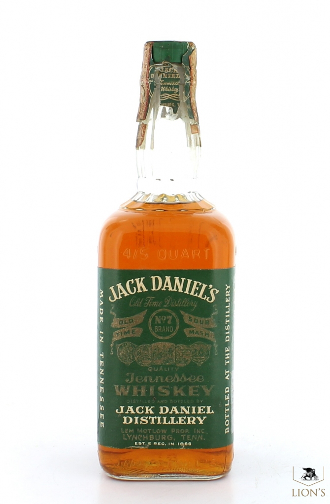 Jack Daniels Green Label 45% 75cl Soffiantino 1968 one of the best 