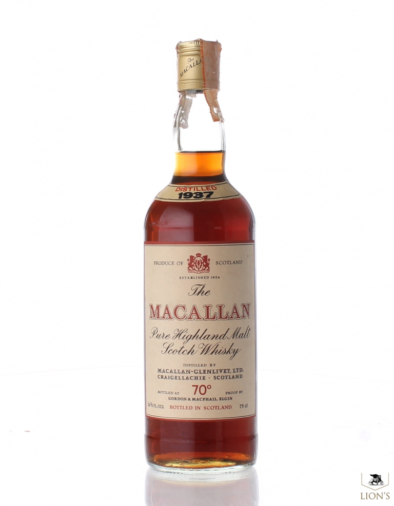 Macallan 1937 70 Proof G M One Of The Best Types Of Scotch Whisky