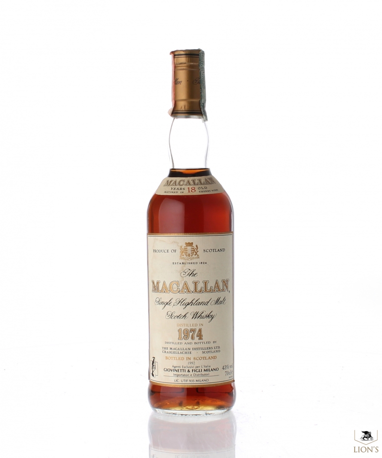 Macallan 1974 18 Years Old Giovinetti Imp One Of The Best Types Of Scotch Whisky