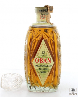 Oban 12 Years Old Hopkins Unblended cut decanter