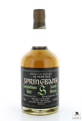 Springbank 1973 18 Years Old 57.5% Rum Butt Cadenhead