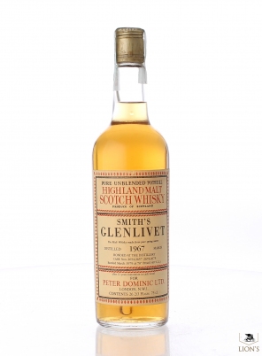 Glenlivet 1967 Smith's bottled for Peter Dominic