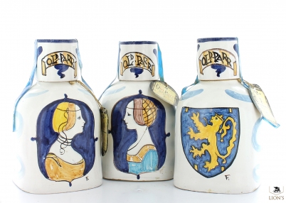 Old Parr 12 Years old in Ceramic Shell (3 bottles)