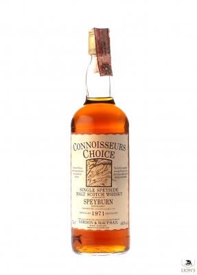 Speyburn 1971 Connoisseur's Choice map label